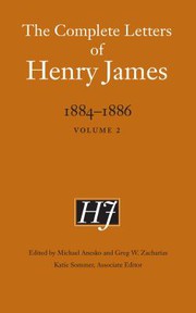Cover of: Complete Letters of Henry James, 1884-1886: Volume 2