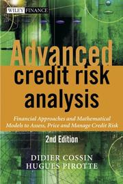 Advanced credit risk analysis by Didier Cossin, Hugues Pirotte