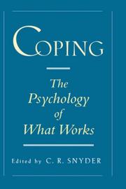 Cover of: Coping: the psychology of what works
