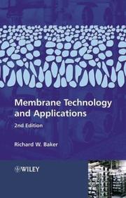Cover of: Membrane Technology and Applications