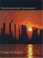 Environmental economics by Charles D. Kolstad