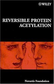Cover of: Reversible protein acetylation