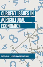 Cover of: Current issues in the economics of welfare