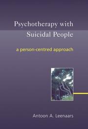 Cover of: Psychotherapy with Suicidal People: A Person-centred Approach