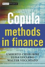 Cover of: Copula Methods in Finance (The Wiley Finance Series)