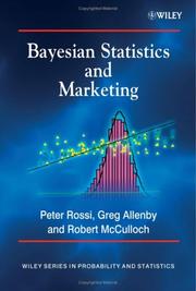 Cover of: Bayesian statistics and marketing by Peter E. Rossi