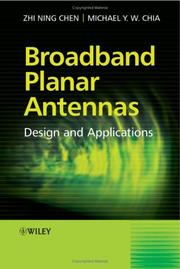 Cover of: Broadband planar antennas: design and applications