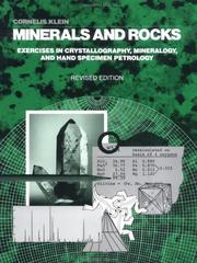 Cover of: Minerals and Rocks, 21st Edition by Cornelis Klein, Cornelius S. Hurlbut