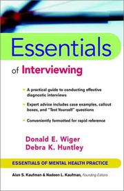 Cover of: Essentials of Interviewing (Essentials of Mental Health Practice)