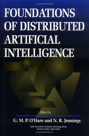 Cover of: Foundations of distributed artificial intelligence by edited by G.M.P. O'Hare, N.R. Jennings.