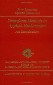 Cover of: Transform methods in applied mathematics: an introduction