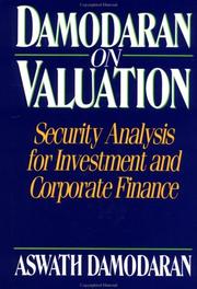 Cover of: Damodaran on valuation: security analysis for investment and corporate finance