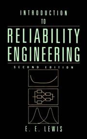 Cover of: Introduction to Reliability Engineering by E. E. Lewis