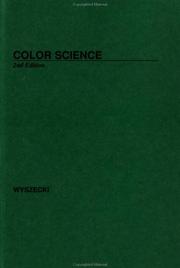 Cover of: Color science: concepts and methods, quantitative data and formulae