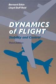 Cover of: Dynamics of Flight: Stability and Control