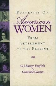 Cover of: Portraits of American women: from settlement to the present