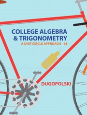 Cover of: College Algebra and Trigonometry by Mark Dugopolski