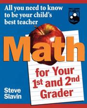 Cover of: Math for Your First- and Second-Grader: All You Need to Know to Be Your Child's Best Teacher