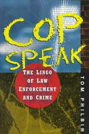 Cover of: Cop speak by Tom Philbin
