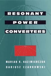 Resonant power converters by Marian Kazimierczuk