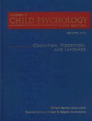 Cover of: Handbook of Child Psychology, Cognition, Perception, and Language (Handbook of Child Psychology)