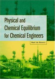 Cover of: Physical and Chemical Equilibrium for Chemical Engineers