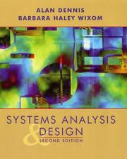 Cover of: Systems analysis design by Alan Dennis