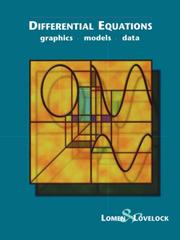 Cover of: Differential equations: graphics, models, data