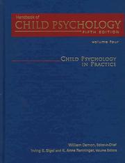 Cover of: Child Psychology in Practice, Volume 4, Handbook of Child Psychology, 5th Edition