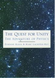 Cover of: The quest for unity: the adventure of physics