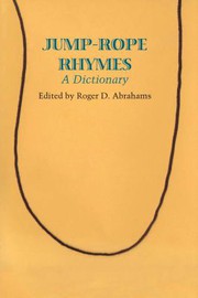 Cover of: Jump-Rope Rhymes by Roger D. Abrahams, Brian Sutton-Smith