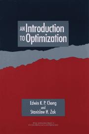 Cover of: An introduction to optimization