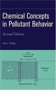 Cover of: Chemical Concepts in Pollutant Behavior