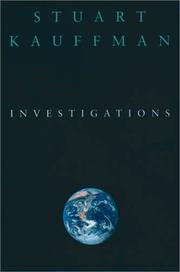 Cover of: Investigations by Stuart A. Kauffman