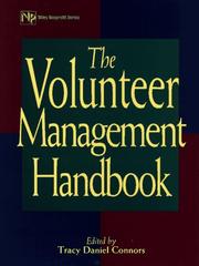 Cover of: The volunteer management handbook