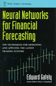 Cover of: Neural networks for financial forecasting