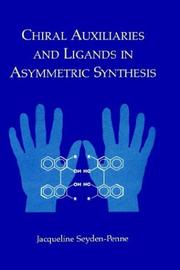 Cover of: Chiral auxiliaries and ligands in asymmetric synthesis