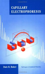 Cover of: Capillary electrophoresis