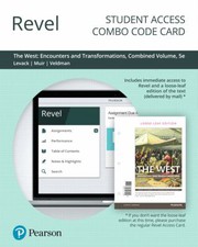 Cover of: REVEL for the West: Encounters and Transformations, Combined Volume -- Combo Access Card