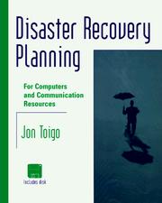 Cover of: Disaster Recovery Planning by Jon William Toigo