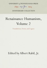 Cover of: Renaissance Humanism: Foundations, Forms, and Legacy : Humanism Beyond Italy