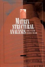 Cover of: Matrix structural analysis by Lewis P. Felton