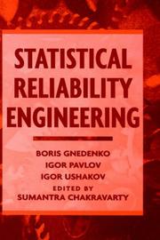 Cover of: Statistical reliability engineering by Boris Vladimirovich Gnedenko