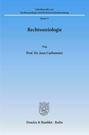 Cover of: Rechtssoziologie. by Jean Carbonnier