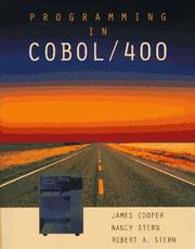 Cover of: Programming in COBOL/400 by Cooper, James