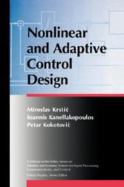 Nonlinear and adaptive control design by Miroslav Krstić