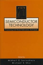 Cover of: Semiconductor technology: processing and novel fabrication techniques