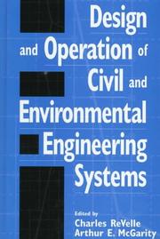 Cover of: Design and operation of civil and environmental engineering systems