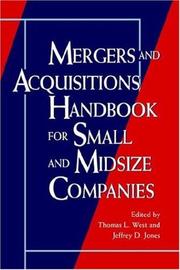Cover of: Mergers and acquisitions handbook for small and midsize companies