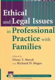 Cover of: Ethical and legal issues in professional practice with families